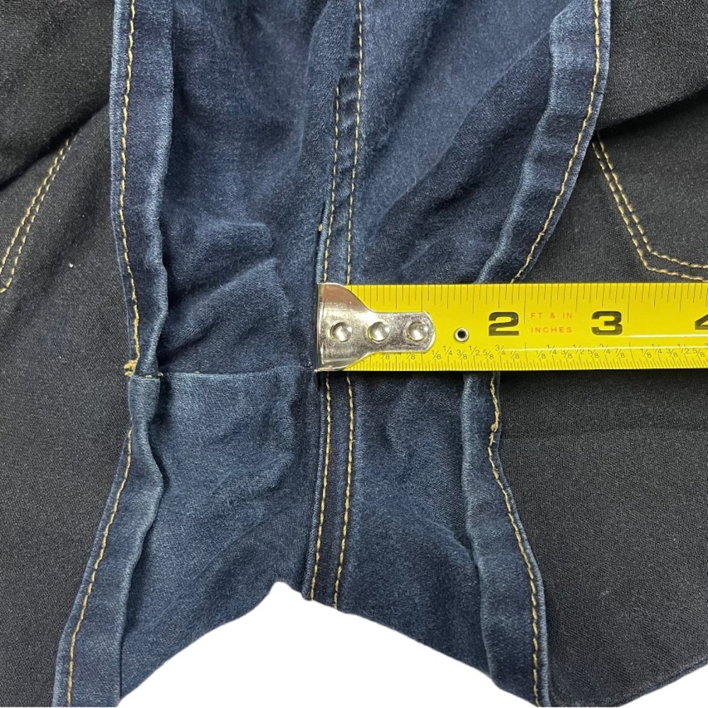 SO size 15 stretchy jean shorts. NWOT. Dark blue color. Pockets on back. - Picture 9 of 10